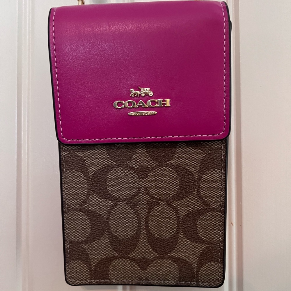 Coach North South Phone Crossbody  NWOT